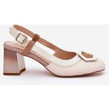 S. BARSKI Leather Elegant Women's Sandals On Heel D&A | Shoptok.si