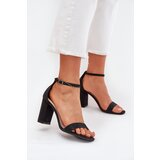 Boto Shiny women's sandals with a heel black Kavina | ePonuda.com