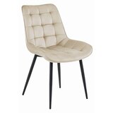 Brandless Stol BERA - bež žamet/črne noge x 2, (22055118) | Shoptok.si