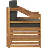  Zunanji kavč Masivno akacijevo les in poliester Naravna, (5000271782) | Shoptok.si