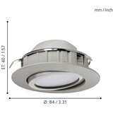 Eglo 95856 - LED ugradna svetiljka PINEDA LED/6W/230V | Eponuda.com