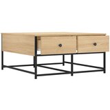  Stolić za kavu boja hrasta sonome 80x80x40 cm konstruirano drvo | shoptok.hr