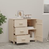  Komoda boja meda 90 x 40 x 80 cm od masivne borovine | shoptok.hr