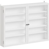 SoBuy Stenska omara z vrati Bela 80x12,2x60cm FSB113-W, (5000334878) Cene