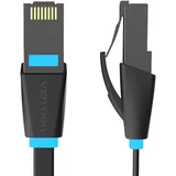 PLOŠČATI UTP CAT6 IBJBF RJ45 ETHERNET OMREŽNI KABEL 1000MBPS 1M ČRN, (5000075373)
