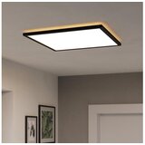 Eglo 901457 - LED stropno kupatilsko svetlo ROVITO-R 17W/230V 50x50 cm IP44 crna + daljinski upravljač | Eponuda.com
