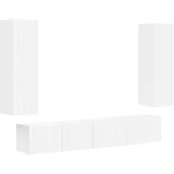  Komplet TV omaric 3 pcs Bela Konstruiran les - - Bela - 57.32 - 30 x 31 x 100 cm - 2025-vidaXL-Uvoz_2 | Shoptok.si