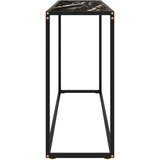  Konzolni stol crni 120 x 35 x 75 cm od kaljenog stakla | shoptok.hr