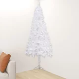 vidaXL kutno umjetno božićno drvce bijelo 180 cm PVC