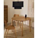 Kave Home Okrogla jedilna miza v jesenovem dekorju ø 110 cm Indara – | Shoptok.si