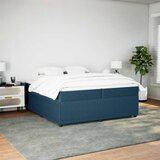  Krevet s oprugama i madracem tamnoplavi 200x200 cm baršunasti | shoptok.hr