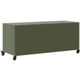 vidaXL TV omarica zelena 100,5x39x43,5 cm hladno valjano jeklo | Shoptok.si