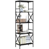  Regal za knjige s 5 razina crni 59x35x171 cm konstruirano drvo | shoptok.hr