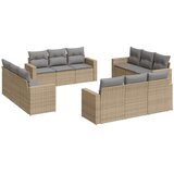 vidaXL 12-dijelni set vrtnih sofa od poliratana s jastucima bež | shoptok.hr