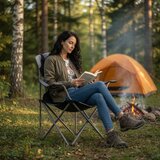 Multi Garden sklopiva kamperska turistička stolica s podesivim naslonom i torbom za nošenje s ručkom | shoptok.hr