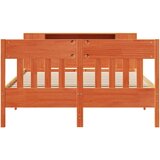 vidaXL Krevet s regalom za knjige bez madraca 160x200 cm od borovine | shoptok.hr