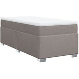  Krevet s oprugama i madracem smeđesivi 100 x 200 cm od tkanine | shoptok.hr