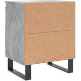  Noćni ormarići 2 kom boja betona 40x30x50 cm konstruirano drvo | shoptok.hr