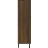  Visoka omarica rjavi hrast 70x31x115 cm inženirski les, (20654223) | Shoptok.si