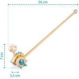 Zopa drvena igračka guralica Dinosaur blue | shoptok.hr