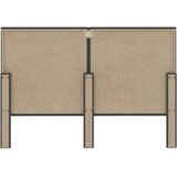  Taftirano uzglavlje od tkanine tamnosivo 140 x 200 cm | shoptok.hr