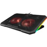 Segment Bilgisayar Postolje za notebook gaming Rampage AD-RC12 GAMEZONE Black 2 Fan 2 USB RGB Illuminated 15”-17” Notebook Cooler Stand, 36323 Cijene
