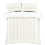 Bianca Kremno bela posteljnina za zakonsko posteljo iz mikropliša 200x200 cm Stripe Fur – | Shoptok.si