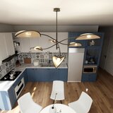  Luster na šipci LOTUS 6xE14/10W/230V crna/bež | Eponuda.com