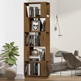 vidaXL knjižna omara/pregrada medeno rjava 51x25x163,5 cm trden les Cene