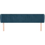  Uzglavlje s ušima tamnoplavo 163x23x78/88 cm baršunasto | shoptok.hr