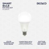 Deltaco SMART HOME LED Žarulja E27 Bijela - Podesiva i Pametna Rasvjeta | shoptok.hr