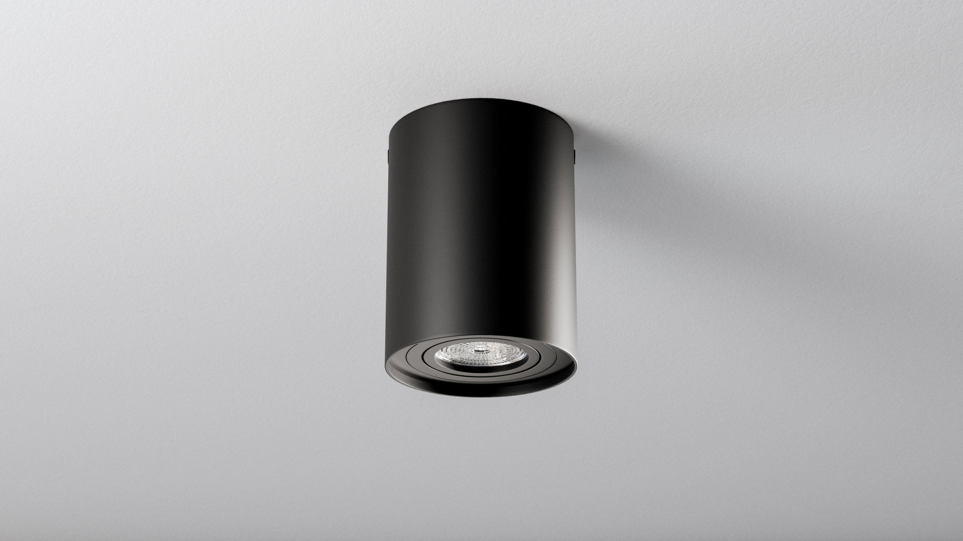 LED-LABS Stropna nadometna svetilka TUBE - črna | Shoptok.si