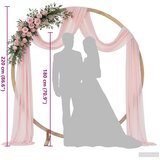  Vjenčani luk Svijetlosmeđa 224 x 80 x 220 cm Čvrsto borovo drvo | shoptok.hr