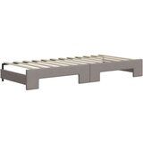  Dnevni krevet na razvlačenje smeđesivi 80 x 200 cm od tkanine | shoptok.hr