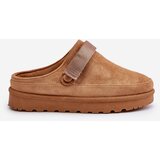 Boto Women's Slippers Insulated With Fur On Platform Camel Azida | ePonuda.com