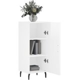  Komoda sjajna bijela 34,5 x 34 x 90 cm od konstruiranog drva | shoptok.hr