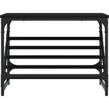 vidaXL Stalak za cipele crni 60x30x45 cm od konstruiranog drva | shoptok.hr