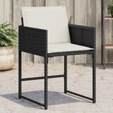 Maison Chic Vrtni stoli - Stol za vrt z blazinami 4 kosi črn poli ratan JS2218, (21876845) | Shoptok.si