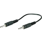 Roline 11.09.4500 utičnica audio priključni kabel [1x 3,5 mm banana utikač - 1x 3,5 mm banana utikač] 0.20 m crna sa zaš Cijene