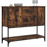 vidaXL Komoda dimljeni hrast 100x36x85 cm inženirski les | Shoptok.si