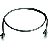 Telegärtner L00000A0297 RJ45 omrežni kabel\, Patch kabel CAT 6 U/UTP 1.00 m črna ognjevaren\, brez halogena 1 kos, (20415579) | Shoptok.si