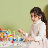Viga slagalica s drvenim geometrijskim kockama 52 kom. | shoptok.hr