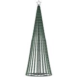vidaXL Osvetljena novoletna jelka stožec 475 LED barvita 247 cm | Shoptok.si