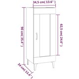  Komoda boja smeđeg hrasta 34 5 x 34 x 90 cm konstruirano drvo | shoptok.hr