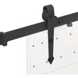 vidaXL Komplet opreme za drsna vrata 213,5 cm jeklo črne barve | Shoptok.si