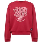 Tommy Jeans Sweater majica morsko plava / crvena / bijela