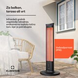 Klarstein BlazeTower infrardeči grelnik | 2000 W | 15 m² | Zmogljiv | 101 cm x 40 cm | Shoptok.si