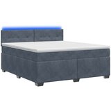 s box springom, madracem i LED-om Tamnosiva 140 x 190 cm | shoptok.hr
