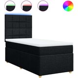 vidaXL box spring krevet s madracem crni 90x190 cm od tkanine | shoptok.hr