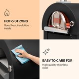 Klarstein Diavolo Napoletana, pećnica za pizzu, peć na drveni ugljen, nehrđajući čelik | shoptok.hr